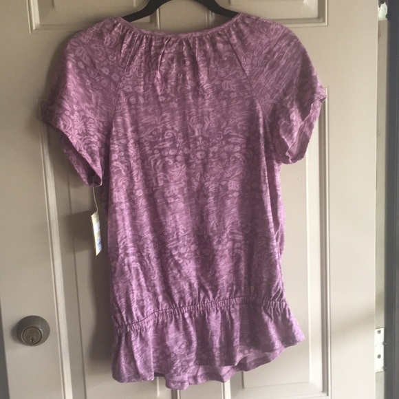 NWT Sonoma S cotton T-shirt with crochet detail - Picture 6 of 6